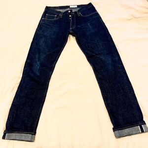 Gustin LOOMSTATE Japanese Selvedge Denim FIT 32/33 waist but TAGGED 36W